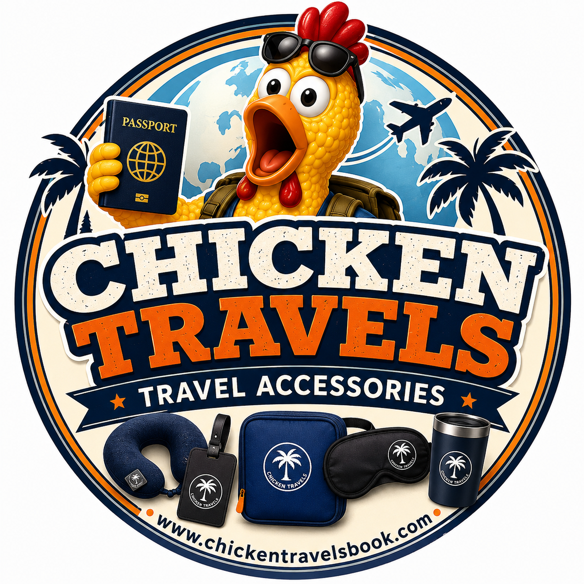 Chicken Travels™ Travel Accessories Collection
