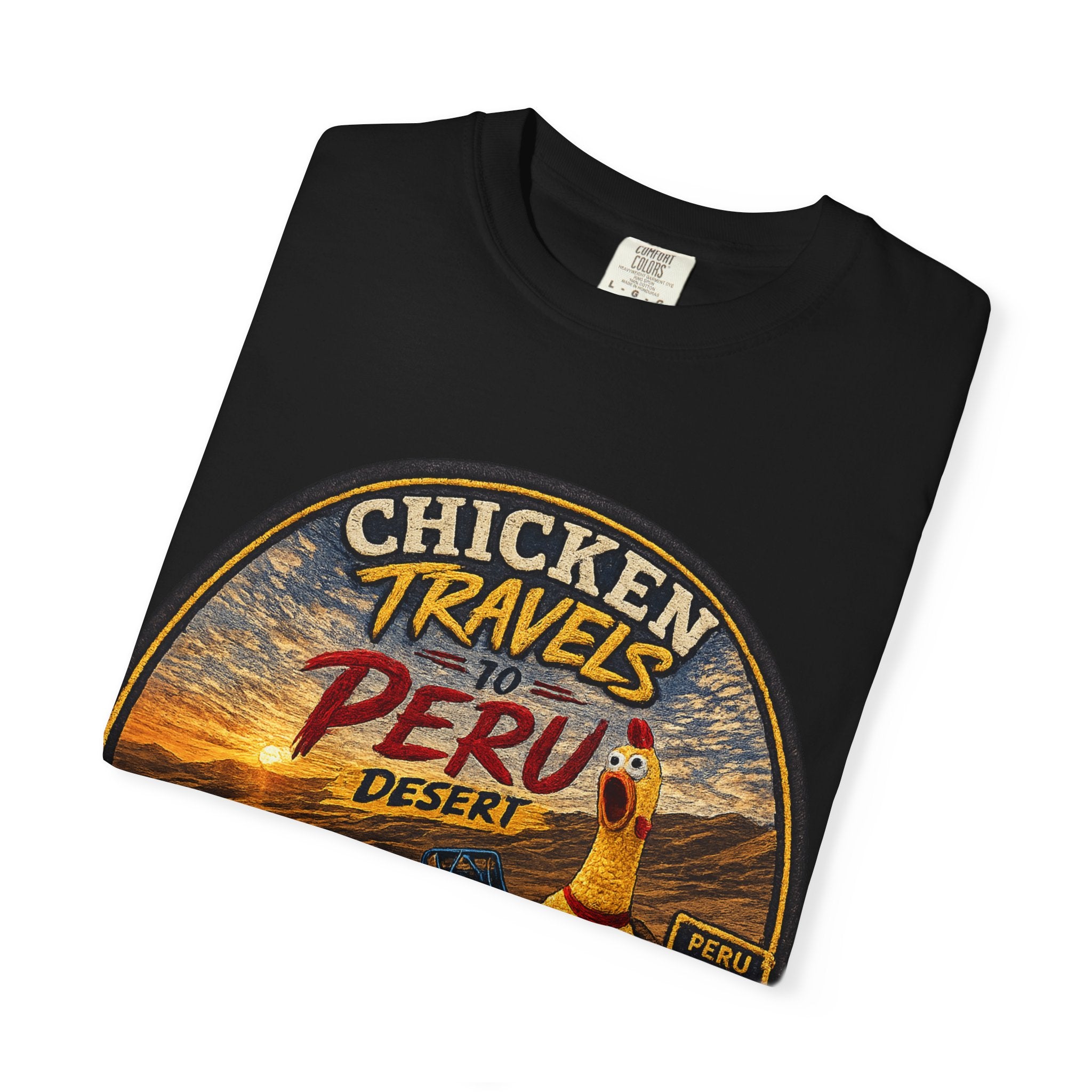 Copy of Chicken Travels Vintage Travel T-Shirt — "The Adventures of Chicken Travels" Tee