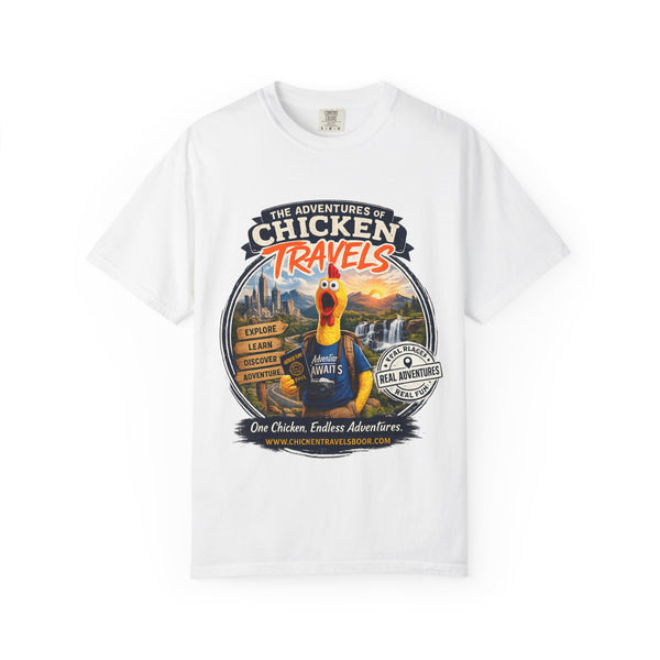 Chicken Travels - The Adventures of Chicken Travels" Tee