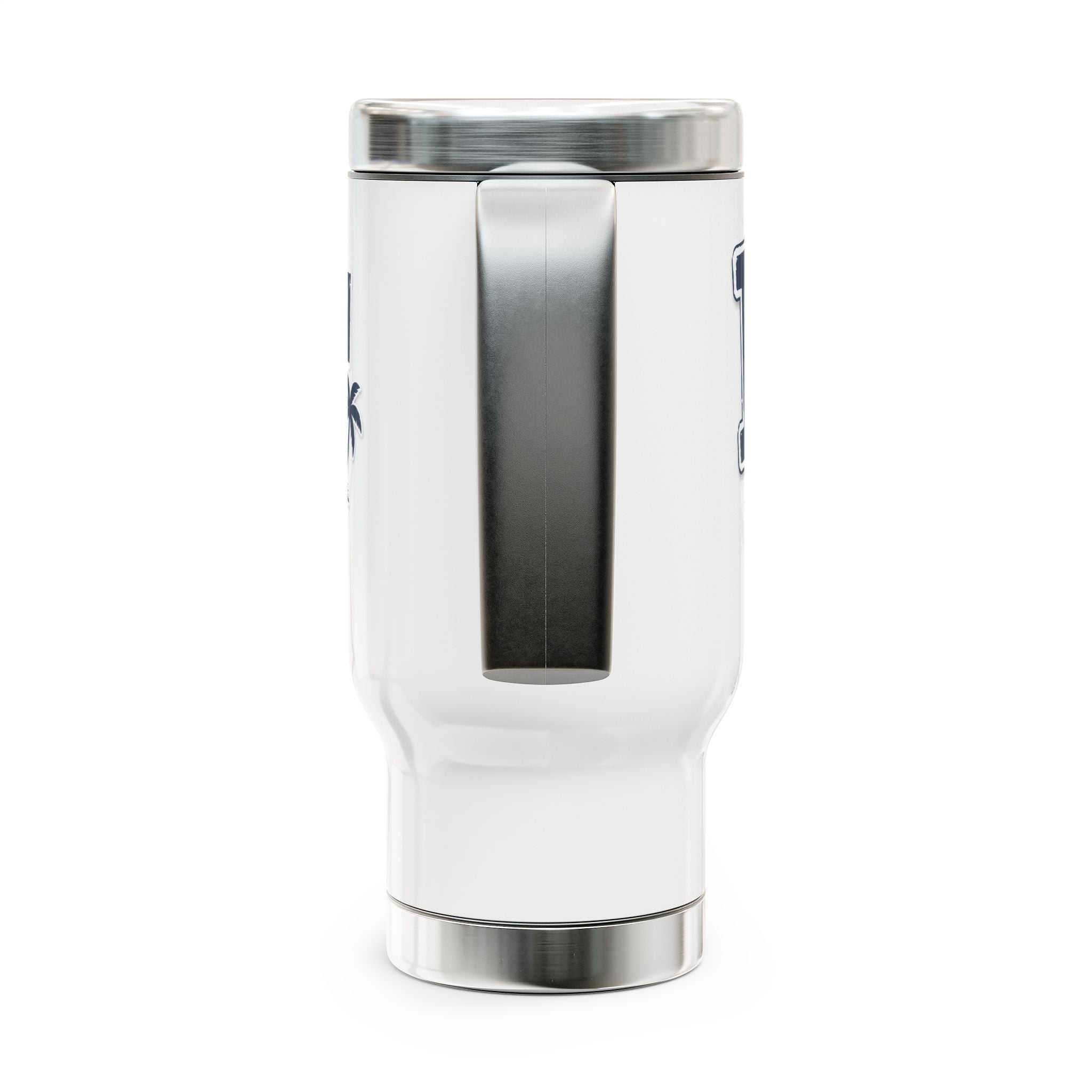Chicken Travels 14oz Stainless Steel Travel Mug with Handle — I  Chicken Travels Design