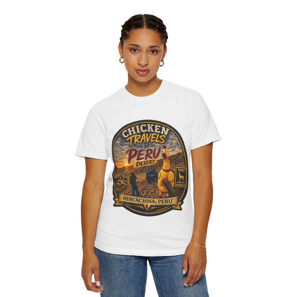 Copy of Chicken Travels Vintage Travel T-Shirt — "The Adventures of Chicken Travels" Tee
